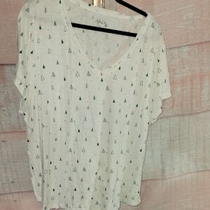 Style&Co Christmas Tree Graphic Design Tshirt